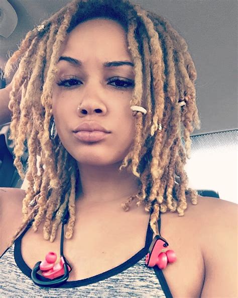 dreads blonde tips|black girl with blonde dreads.